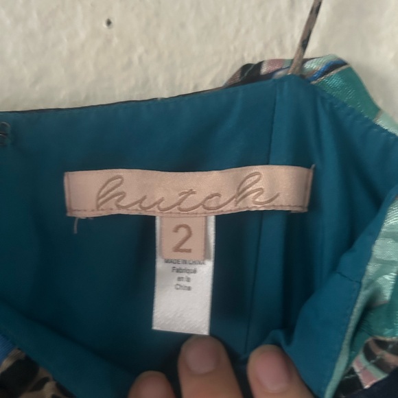 Hutch Womens 2 Blue Animal Print Maxi Ruffle Strap Patchwork Dress Fairy - Picture 4 of 15